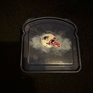 MRL Sports NFL New England Patriots Plastic Sandwich  Container